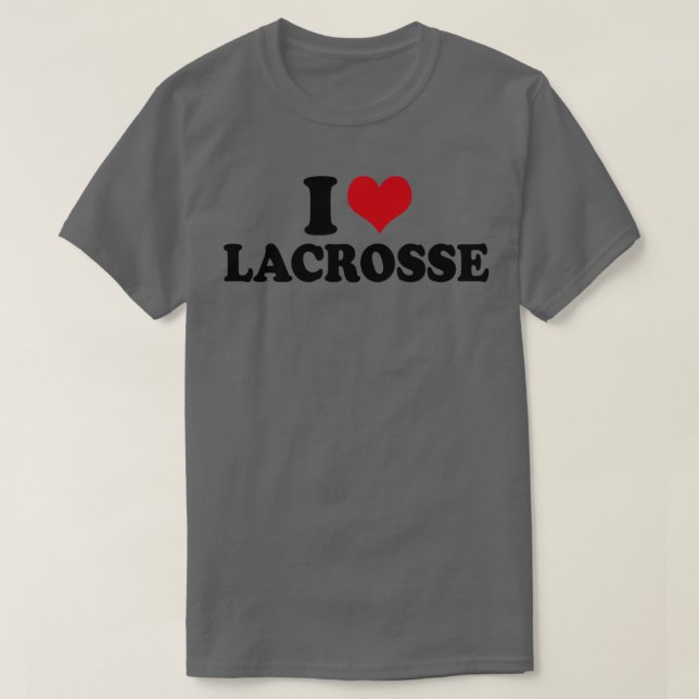 T-shirt I Love Lacrosse (Design devant)