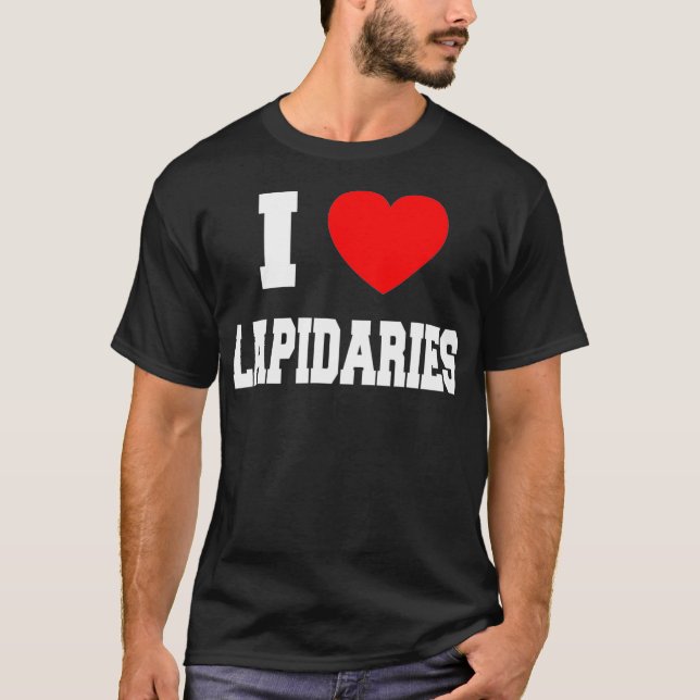 T-shirt I Love lapidaries (Devant)