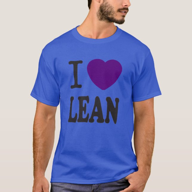 T-shirt I Love Lean vintage (Devant)