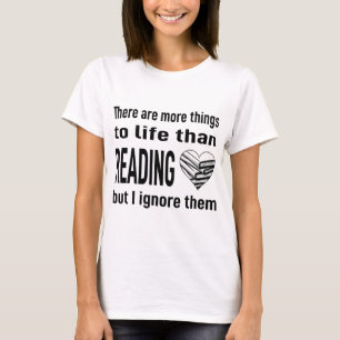 T-shirt I Love Lecture Livre Lover Lecteur Bibliothécaire 