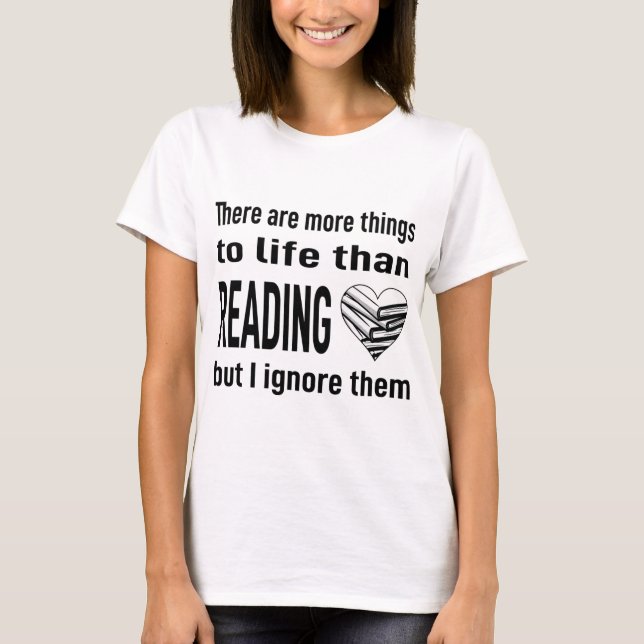 T-shirt I Love Lecture Livre Lover Lecteur Bibliothécaire  (Devant)