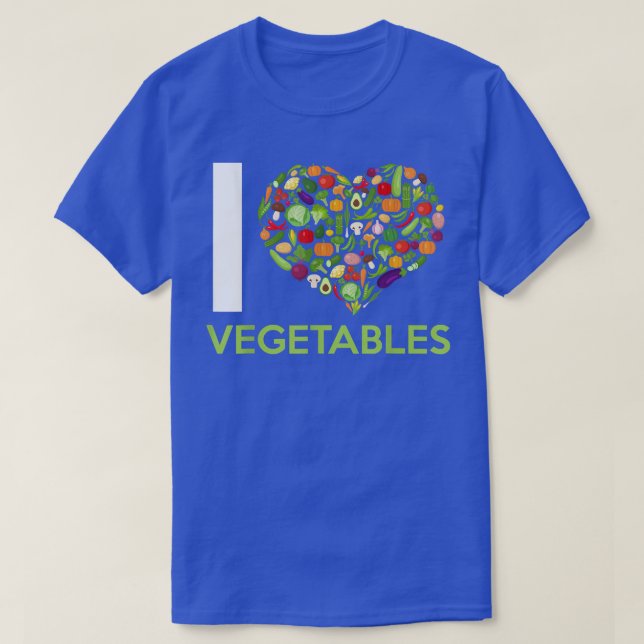 T-shirt I Love Légumes Fruit Légumes végétariens (Design devant)