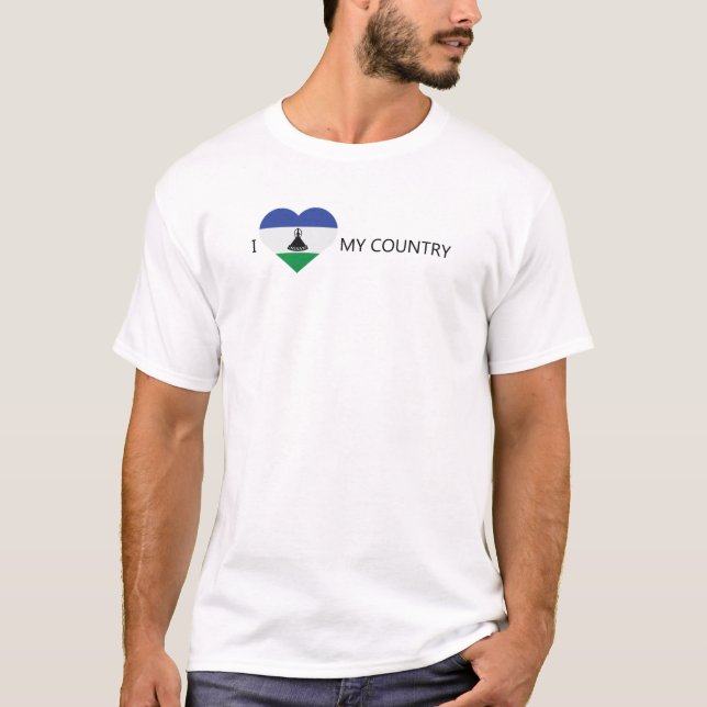 T-shirt I Love Lesotho (Devant)