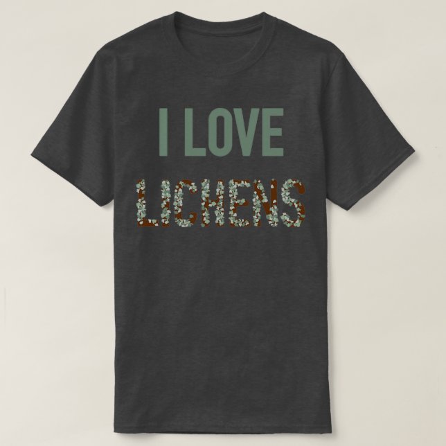 T-shirt I Love Lichens  (Design devant)