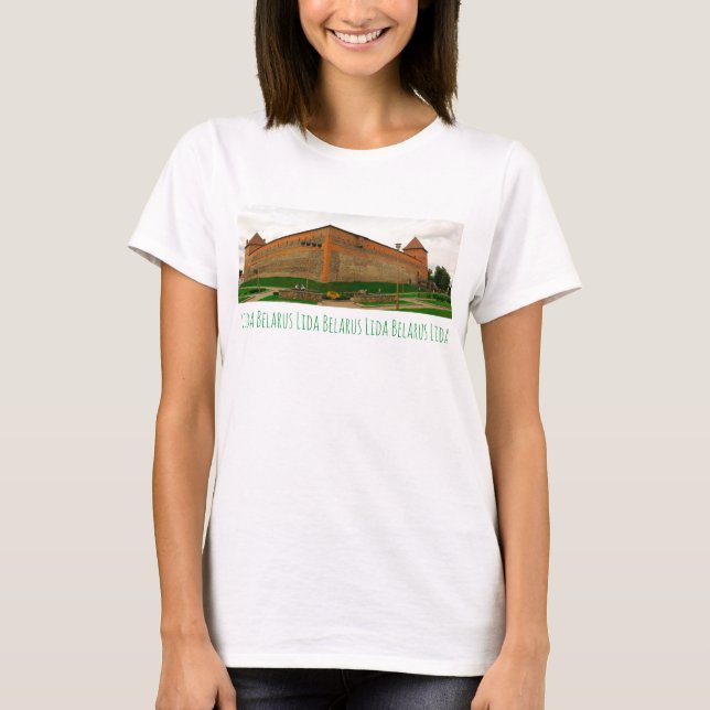 T-shirt I Love Lida Belarus Architecture Château (Devant)