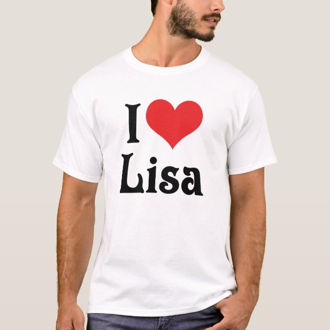T-shirt I Love Lisa (Devant)