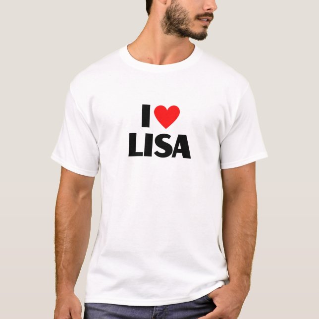 T-shirt I Love Lisa - I Heart Lisa (Devant)
