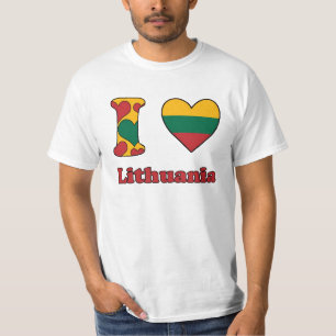 T-shirt I love Lithuania