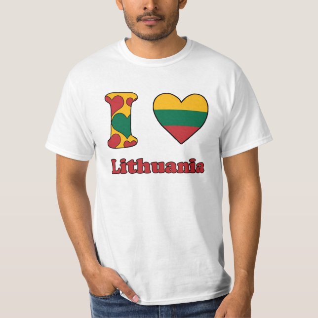 T-shirt I love Lithuania (Devant)