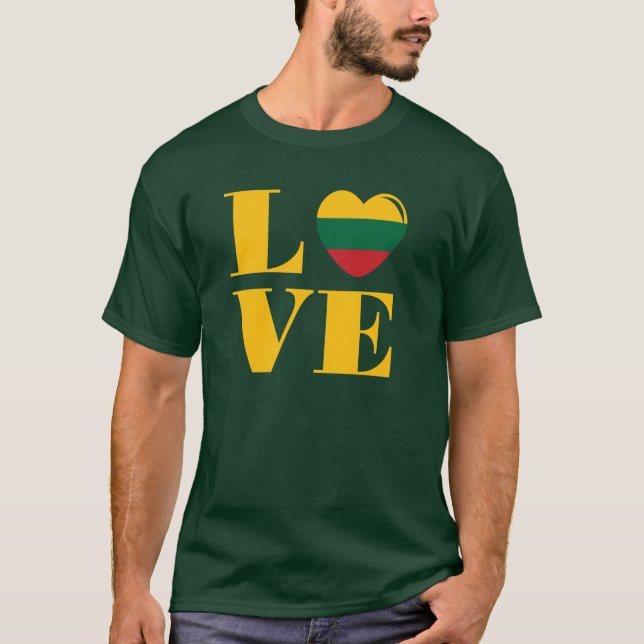 T-shirt I love Lithuania (Devant)