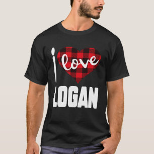 T-shirt I Love Logan Valentine's Day for Her Women Girls