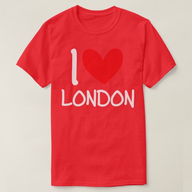 T-shirt I Love London Nom Fille Personnalisée Femme BFF Fr (Design devant)