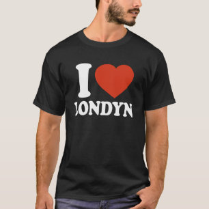T-shirt I Love Londyn, I Heart Londyn, Red Heart Valentine