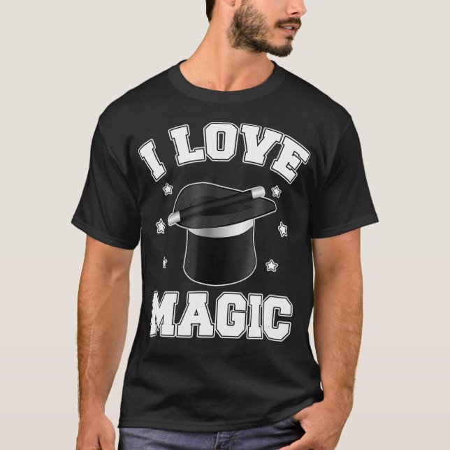 T-shirt I Love Magic Cute Magic Magic (Devant)