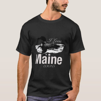 T-shirt I Love Maine Loons Appareils