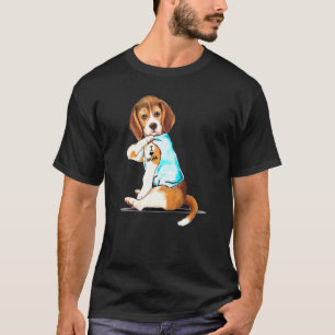 T-shirt I Love Maman Beagle Harrier Tattooed
