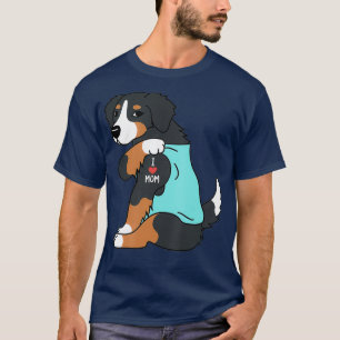 T-shirt I Love Maman Tattoo Bernese Mountain Dog Funny Day