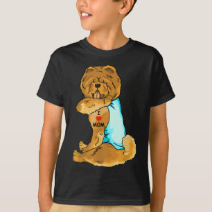 T-shirt I Love Maman Tattoo Chow Chow Maman Amoureux des c