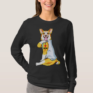 T-shirt I Love Maman Tattoo Welsh Corgi Maman Chien Femmes