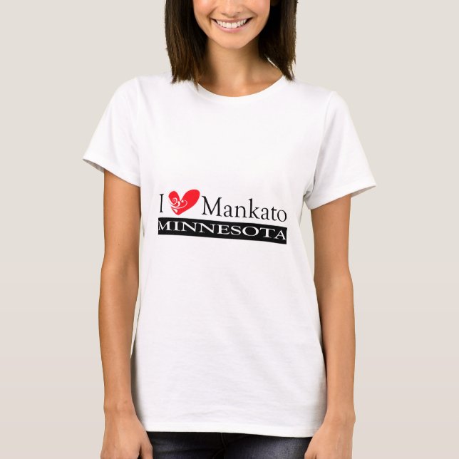 T-shirt I Love Mankato Minnesota (Devant)