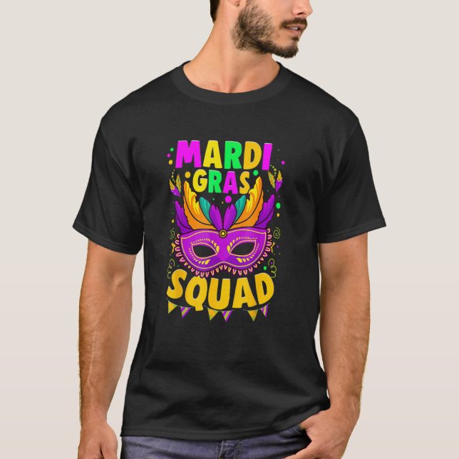 T-shirt I Love Mardi Gras Mardi Gras Squad (Devant)