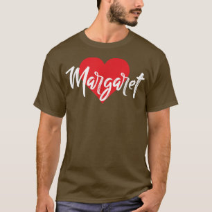 T-shirt I Love Margaret Prénom T I Heart Nom