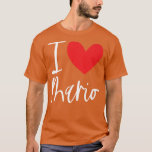 T-shirt I Love Mario Name Personalized Boy Man BFF Friend<br><div class="desc">I Love Mario Name Personalized Boy Man BFF Friend Heart.</div>