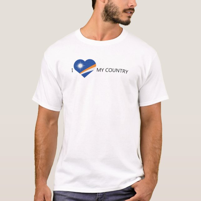 T-shirt I Love Marshall Islands (Devant)