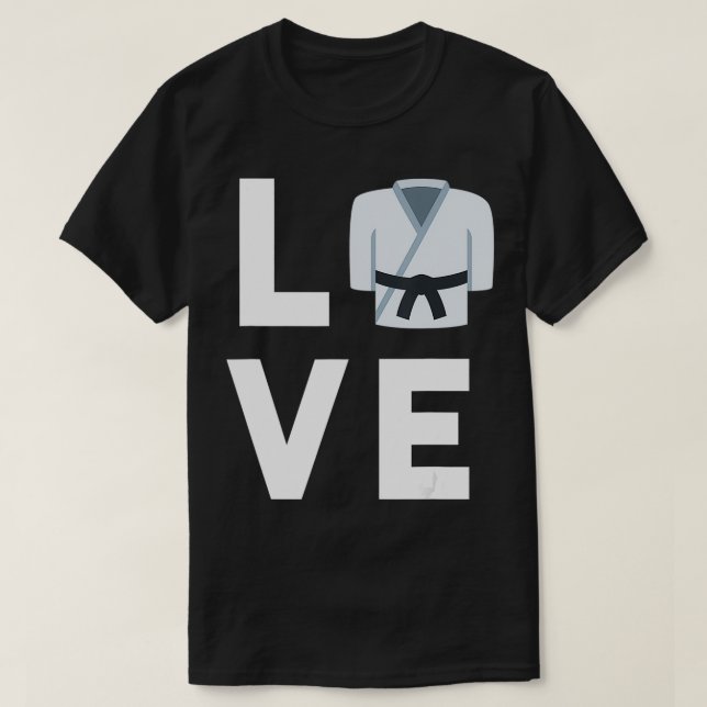 T-shirt I Love Martial Arts Class Cadeau Judo Taekwondo Ka (Design devant)