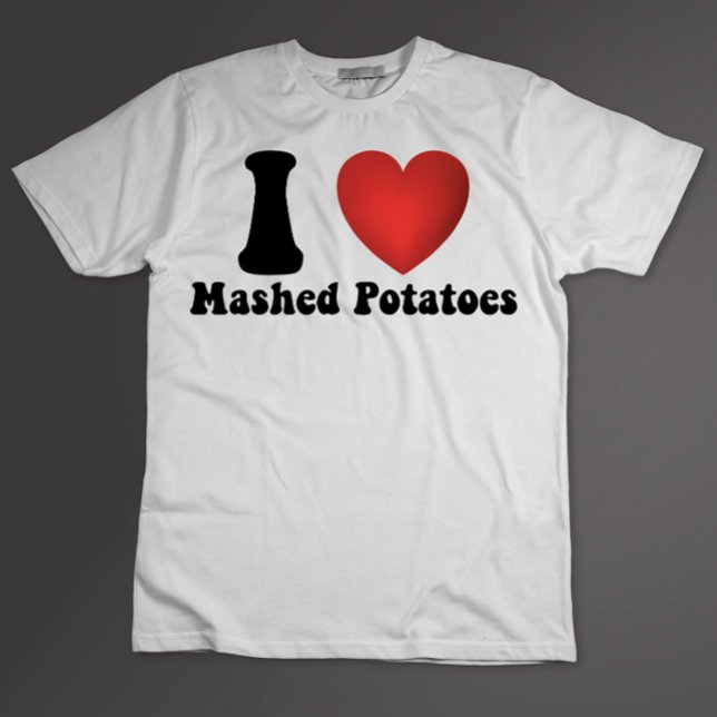 T-shirt I Love Mashed Potatoes Thanksgiving Diner Cadeau (Créateur téléchargé)