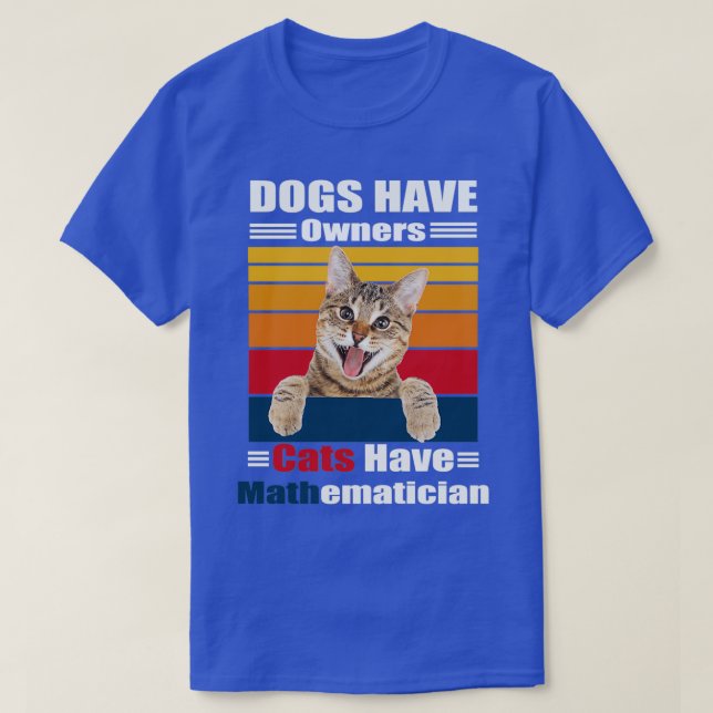 T-shirt I Love Math and Cats Funny Cat Lover 1 (Design devant)