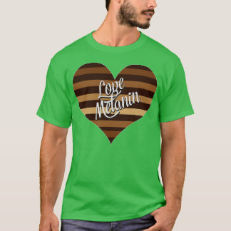 T-shirt I Love Melanin Heart Valentines Day