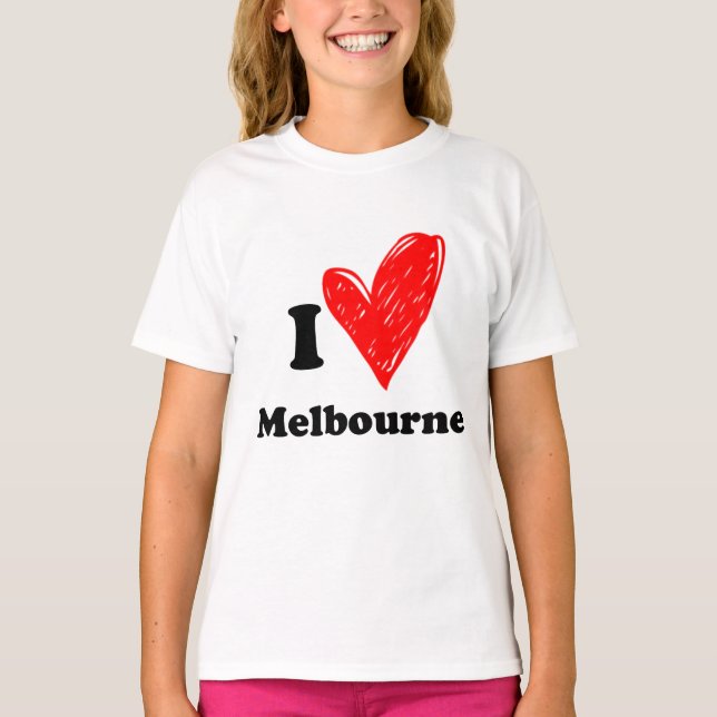 T-shirt I Love Melbourne (Devant)