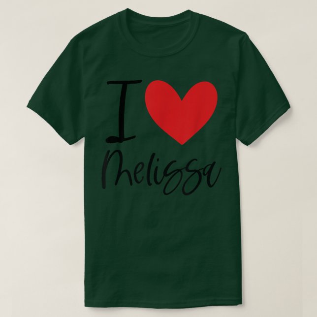 T-shirt I Love Melissa (Design devant)