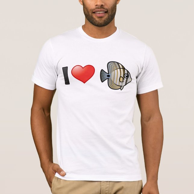 T-shirt I Love Mer Rouge Sailfin Tang (Devant)