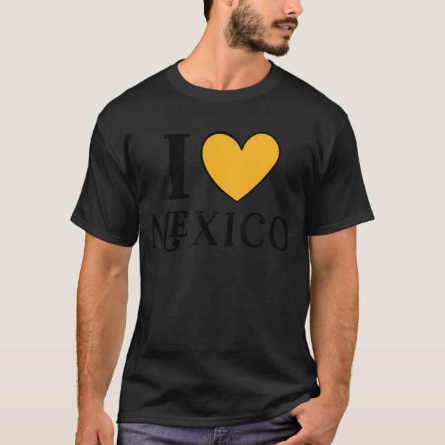T-shirt I Love Mexico (Devant)