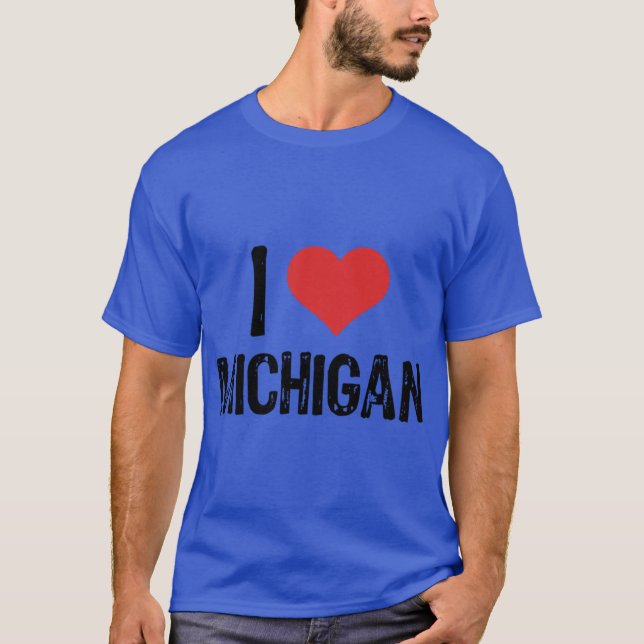 T-shirt I Love Michigan 4 (Devant)