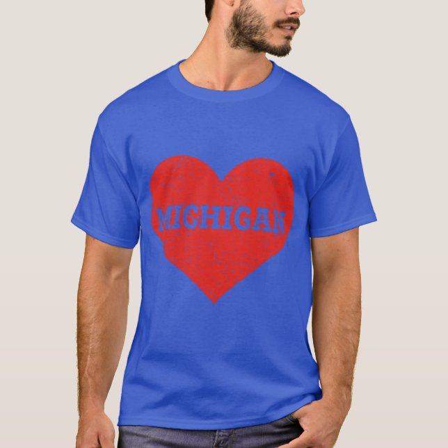 T-shirt I Love Michigan Oversized (Devant)