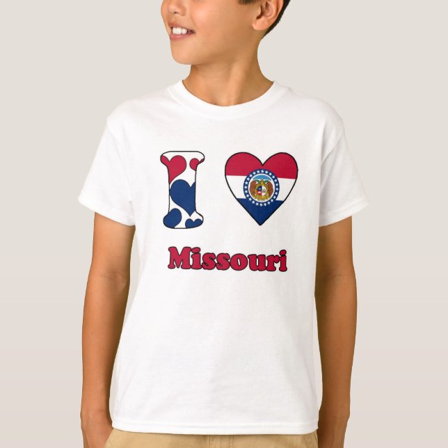 T-shirt I love Missouri (Devant)