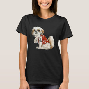 T-shirt I Love Mom Tattoo Shih Tzu Mom Fête des mères amus