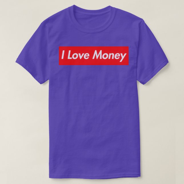 T-shirt I Love Money et FOREX Extreme Investor (Design devant)