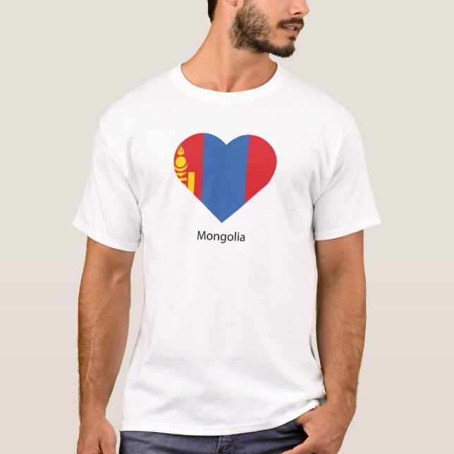 T-shirt I Love Mongolie (Devant)
