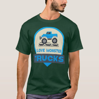 T-shirt I Love Monster Trucks 13
