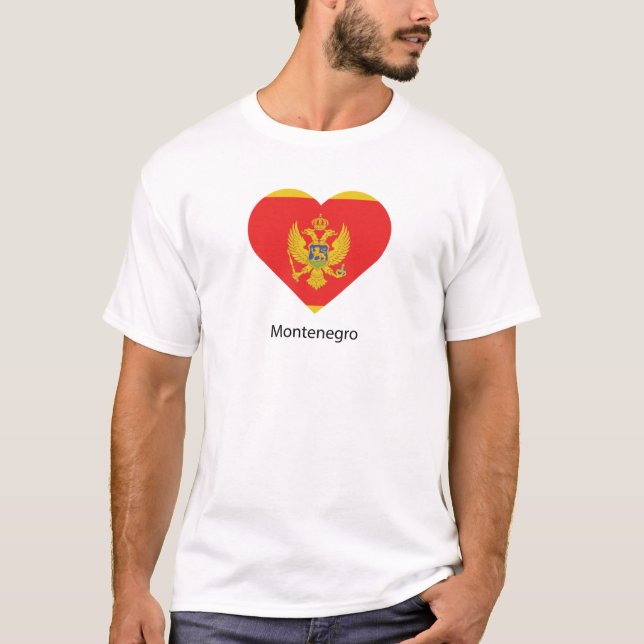 T-shirt I Love Monténégro (Devant)