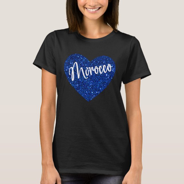 T-shirt I Love Morocco Heart (Devant)