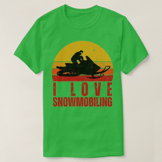 T-shirt I Love Motoneige 14 (Design devant)