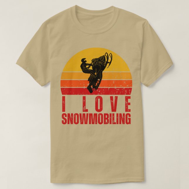 T-shirt I Love Motoneige 15 (Design devant)