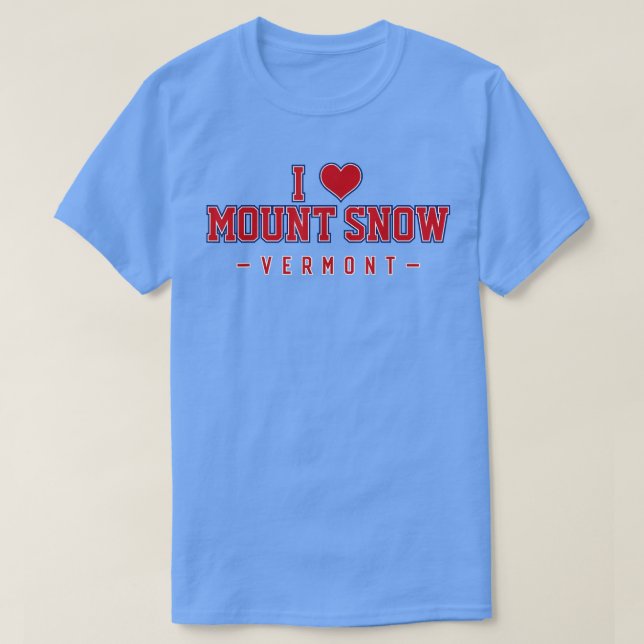 T-shirt I Love Mount Snow Vermont (Design devant)
