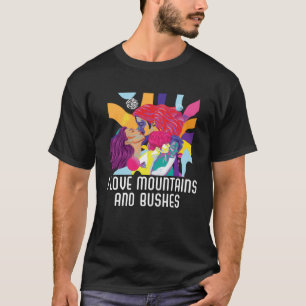 T-shirt I Love Mountains And Busch Bisexuel Bisexualité