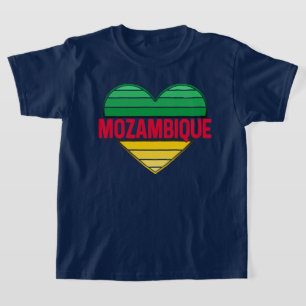 T-shirt I Love Mozambique, le coeur mozambicain